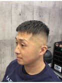 クロップ フェード メンズショート