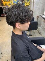 カーニー 上野(kearny) メンズマッシュ×波巻きパーマ