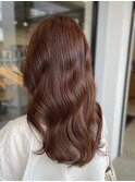 ピンクグレープフルーツ透明感抜群こなれ大人可愛いピンクへア