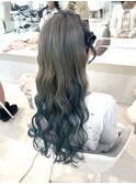 量産サイドお団子ハーフアップ