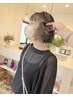 個室【存在感◎今旬◎フレミングカラー】（耳周りのみブリーチあり）