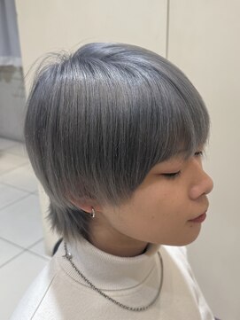 ハピネスフィール 宇治店(Happiness FEEL) ブリーチダブルカラーシルバーグレージュホワイトアッシュ銀髪