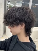 波巻きパーマ メンズウルフ MEN'S HAIR スパイラル ツイスト