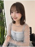 ハイライトレイヤーカットグレージュベージュショート髪質改善