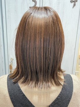 ヒラソル(girasol) 軽やかハイライトベージュミディ/水素カラーTOKIOトリートメント