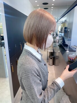 ロンドクロエ 横浜(Lond Chloe) ミニウルフレイヤーカット顔周りカット前髪カット韓国ボブ/横浜