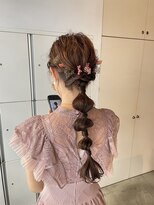 ディシェーレローブ(die Schere Lob)&nbsp;結婚式・お呼ばれヘア＊編みおろしアレンジ