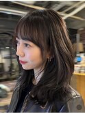 【akane】レイヤーカットハッシュカット韓国ヘア顔周りカット
