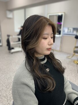 ブリーチ無しフェイスフレーミング