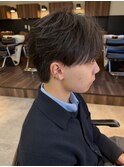 MEN’S HAIR/サーフカール/刈り上げセンターパート/佐久間玲於