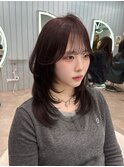 ハッシュカット 髪質改善 レイヤーカット ブリーチなし