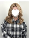 韓国スタイル/ナチュラルくびれヘア_くびれ巻き_透明感カラー