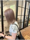 イメチェン/ピンクベージュ/アンブレラカラー/前髪/印西牧の原駅