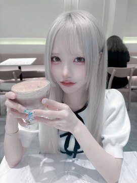 インク 渋谷(INK.) イメチェンヘアスタイルアンブレラカラーピンクベージュ