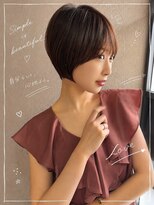 ダム(DaM)&nbsp;ショートボブ髪型20代30代40代50代前髪あり前髪な し面長丸顔