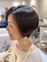 アフロディーテ(hair make aphrodite) 前下がりショート×アッシュブラウン×白髪染め