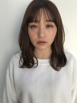 アンアミ オモテサンドウ(Un ami omotesando) 【Unami】　シースルーバング・ミディアム　島田梨沙