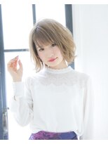 ロンドプランタン 恵比寿(Lond Printemps)&nbsp;ミルクティーベージュが可愛い小顔モテボブ