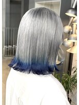 ラックスビー オオサカ  梅田茶屋町店(LUXBE OSAKA)&nbsp;シルバー×ブルー