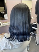 波巻きブルーブラック