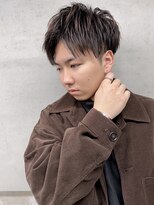 王道アップバング　メンズカット　名駅