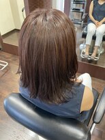 オウルヘアー(Owl hair)&nbsp;ピンクブラウン/白髪染め/ミディアム