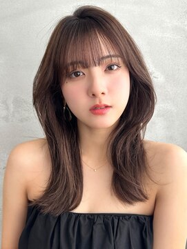 ラフィス ヘアー ロッサ 茨木店(La fith hair rosa) 【La fith】チャコールグレージュ×韓国風ヘア