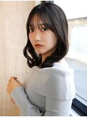 透明感アッシュブラウン×くびれミディ