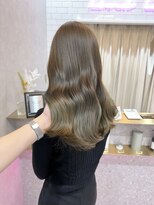 ロンド レア 天神大名店(Lond Le’a)&nbsp;天神大名オリーブベージュブリーチなしダブルカラー韓国ヘア