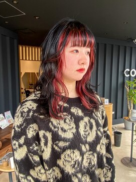 コルバース(COL BIRTH) 【デザインカラー】earring RED color