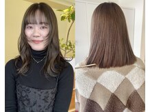 日本人の髪に無理なくなじむ♪定番の人気カラー『透明感ベージュ』★