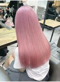 9133ミルクティーピンクハイトーンカラーベビーピンク韓国ヘア