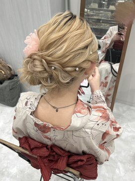 カリーノ 表参道(CARINO) 【浴衣ヘア】サイドお団子アップ