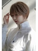 大人可愛い20代30代40代黒髪前下がりショートボブ丸みショート◎