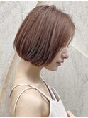ナチュラルボブ/大人ショートボブ/前髪なし/20代30代