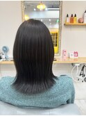 外ハネ×ダークブルー