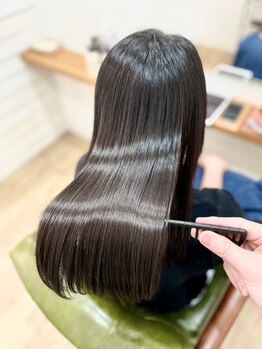グリーンルームセカンド 結城店(GREEN ROOM. 2nd)の写真/【髪質改善/つるZERO髪質改善カラー/縮毛矯正専門店】最先端のスタイルが叶う！専門家が創るうる艶美髪★