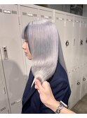 ホワイトシルバーポイント黒メッシュ