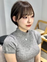 ビューシンサイバシ(VIEW SHINSAIBASHI)&nbsp;前髪カット＊イメチェンショートボブ＊カーキグレージュ