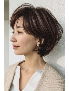 レリーノーブル 西宮北口(RelyNoble) トップふんわり×ハイライトショートで若見え[西宮北口]