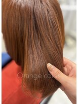 アピッシュ ギンザ(apish ginza) "ブリーチなし"で作るオレンジカラー