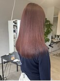 ダブルカラー　ケアブリーチ　ピンクベージュ　大須