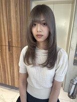 ガリカ 博多(Gallica) <ゲスト>透明感カラーと顔まわりレイヤー、柔らかセミロング