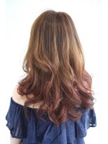 オズ ヘアーアンドトータルビューティー(OZ hair&total beauty) ロコルカラー「ピーチ」グラデーションカラー