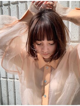 クレアール 恵比寿店(CREAR) 【CREAR 恵比寿/代官山】黒髪エアリーミディ