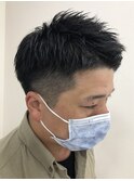 ツーブロックショート