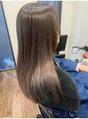 20代30代40代髪質改善カラーアッシュベージュ艶感ロング