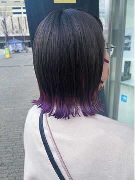 コワファースト 大分(COIFF1RST) 裾カラーのバイオレット