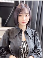 スターズ 川越店(STARS)&nbsp;マチルダボブ　シースルーバング　ラベンダーピンク