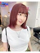 ゲーム 原宿店(GAME)&nbsp;ダブルカラーボルドーカラーカラーケアブリーチ韓国